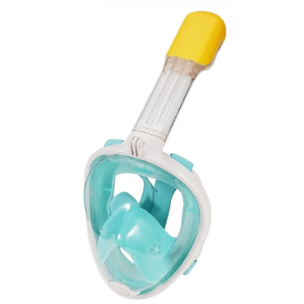 Snorkelmask med 180° panoramautsikt -Grön/BarnGrön/UngdomGrön/Vuxen - Ozerty