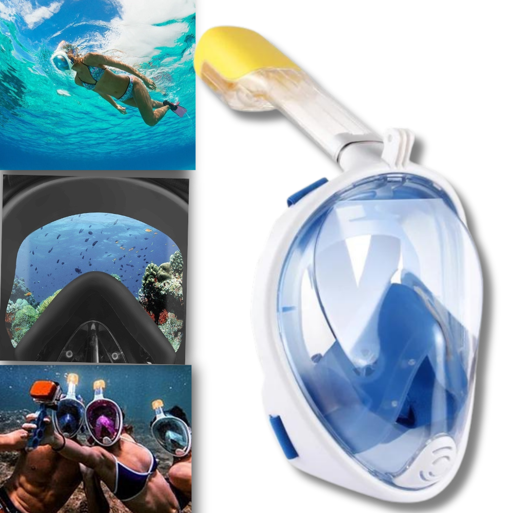 Snorkelmask med 180° panoramautsikt - Ozerty