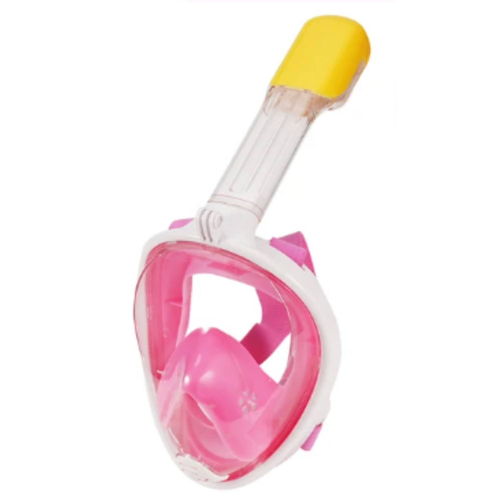 Snorkelmask med 180° panoramautsikt -Rosa/BarnRosa/UngdomRosa/Vuxen - Ozerty
