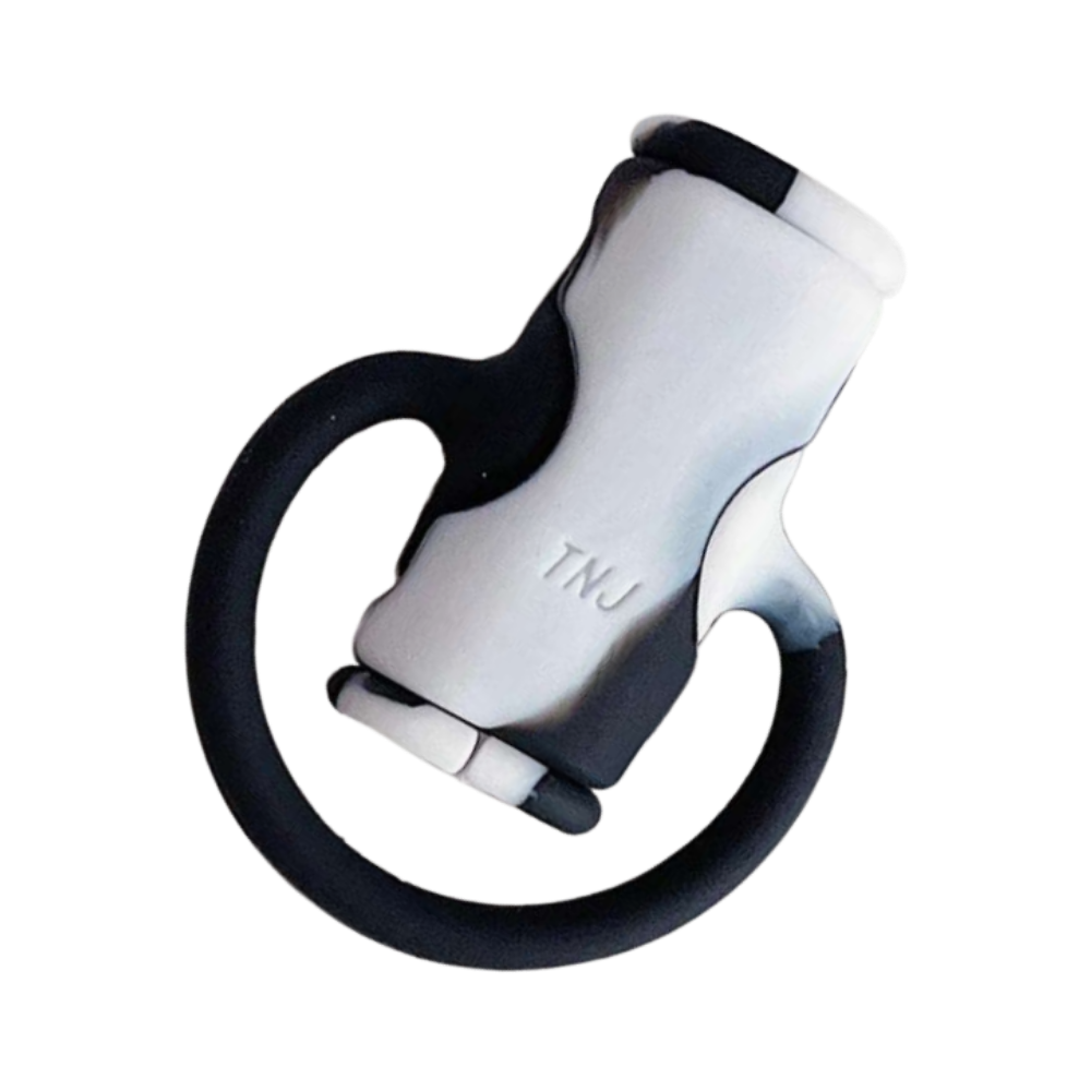 2 i 1 kabel organisatör i silikon -Svart/Vit - Ozerty