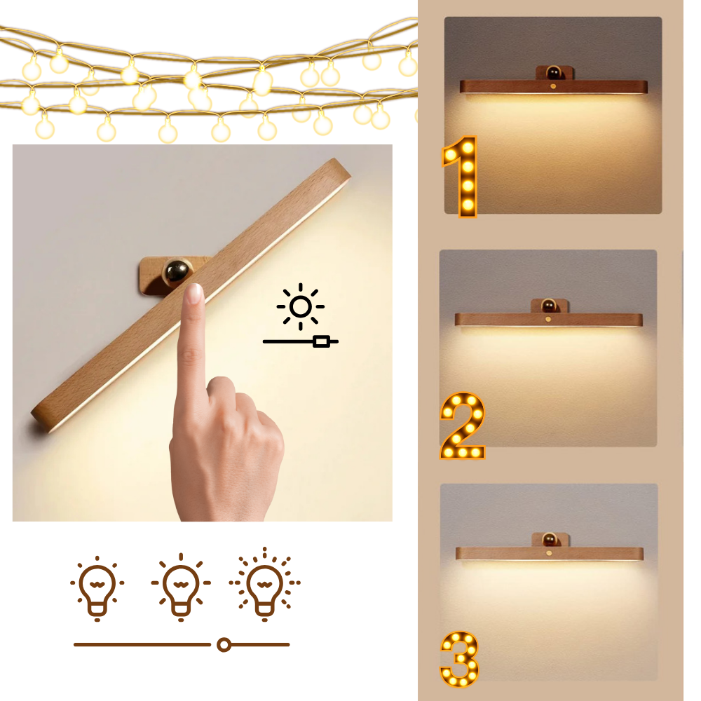 Badrumsljus med 3 nivåer diming  - Ozerty