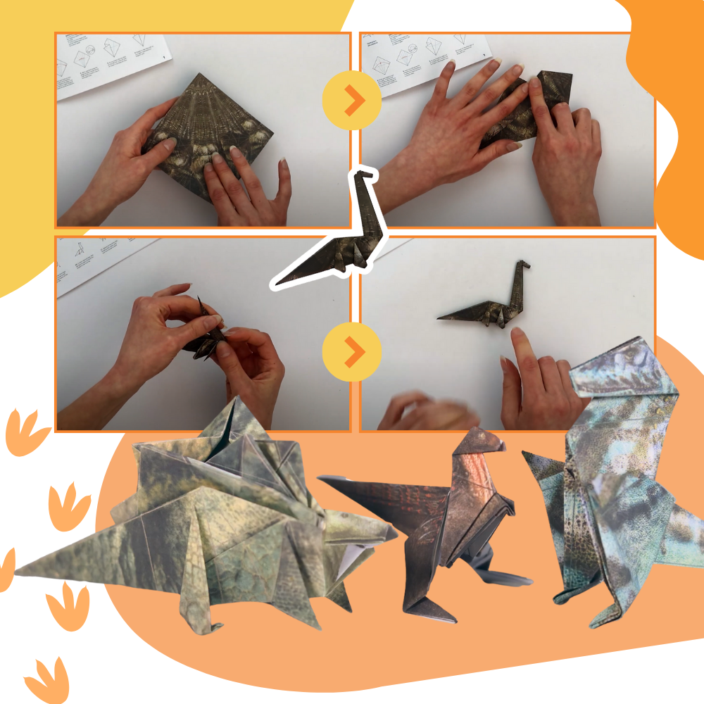 3D-origamipapper med husdjursmotiv - Ozerty