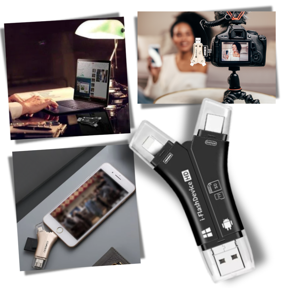 4-i-1 USB för telefoner - Ozerty