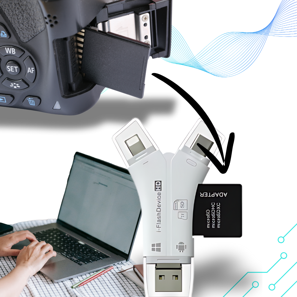 4-i-1 USB för telefoner - Ozerty