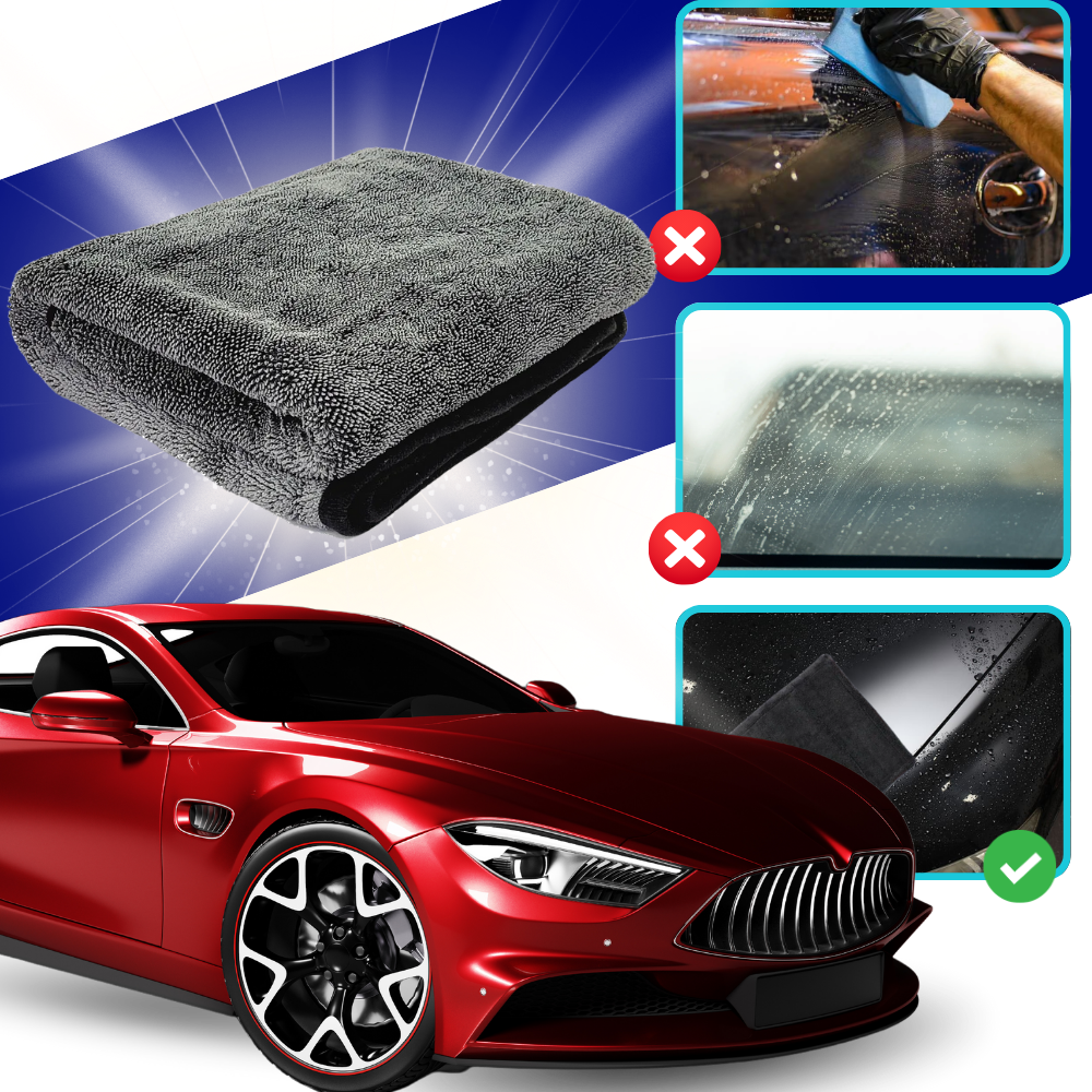 Absorberande mikrofiberhandduk för glasrengöring - Ozerty