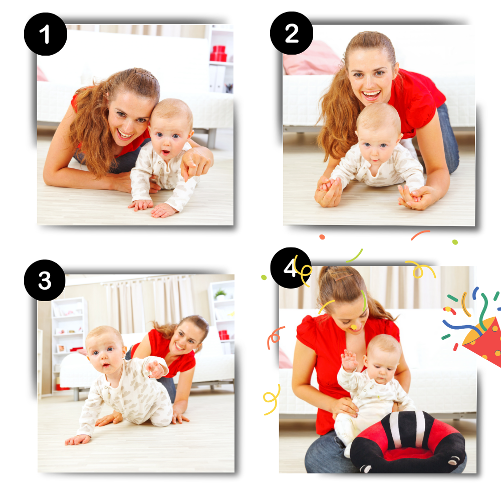 Justerbar, hygienisk sittdyna för baby - Ozerty