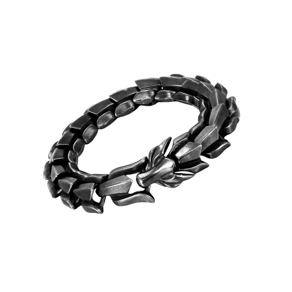 Midgård drake-armband -Mörkgrå - Ozerty