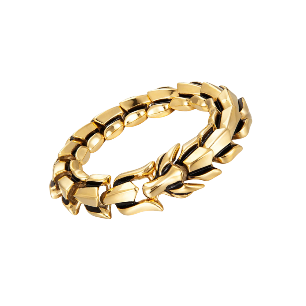 Midgård drake-armband -Guld - Ozerty