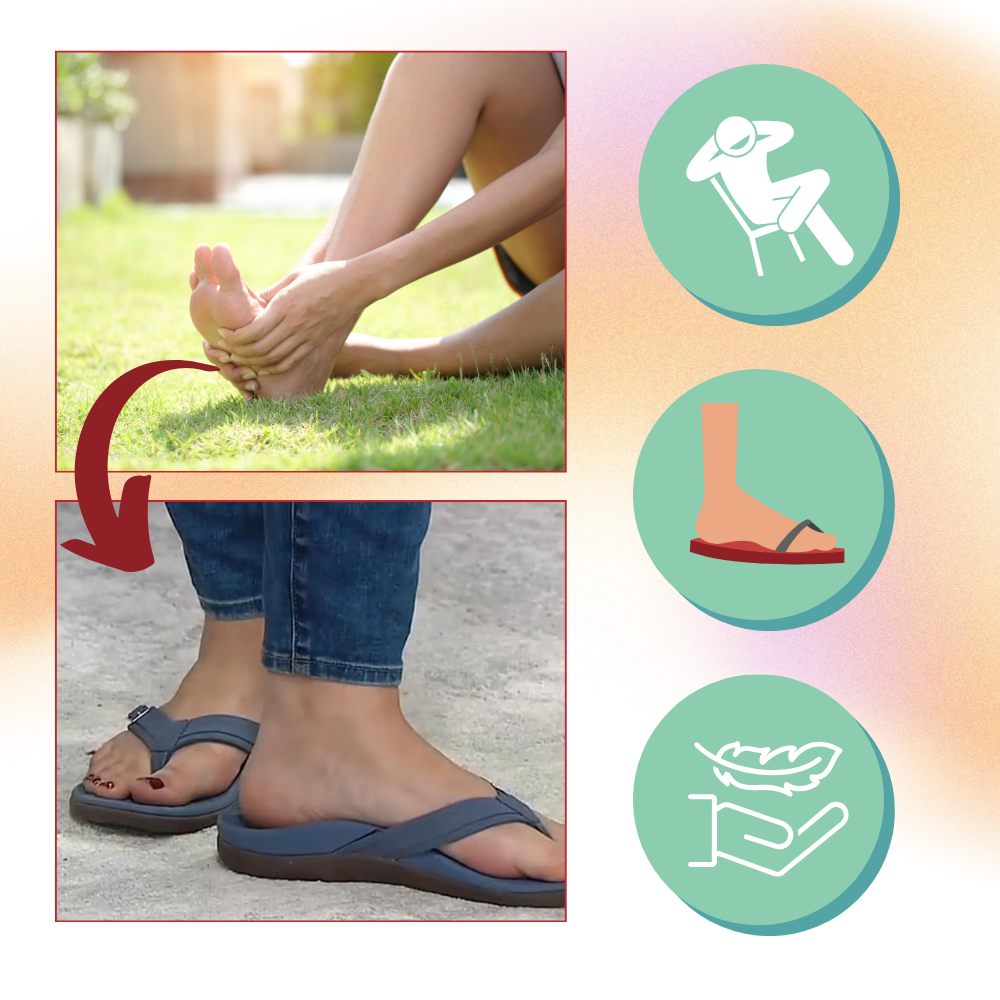 Ortopediska sandaler med justerbara remmar - Ozerty