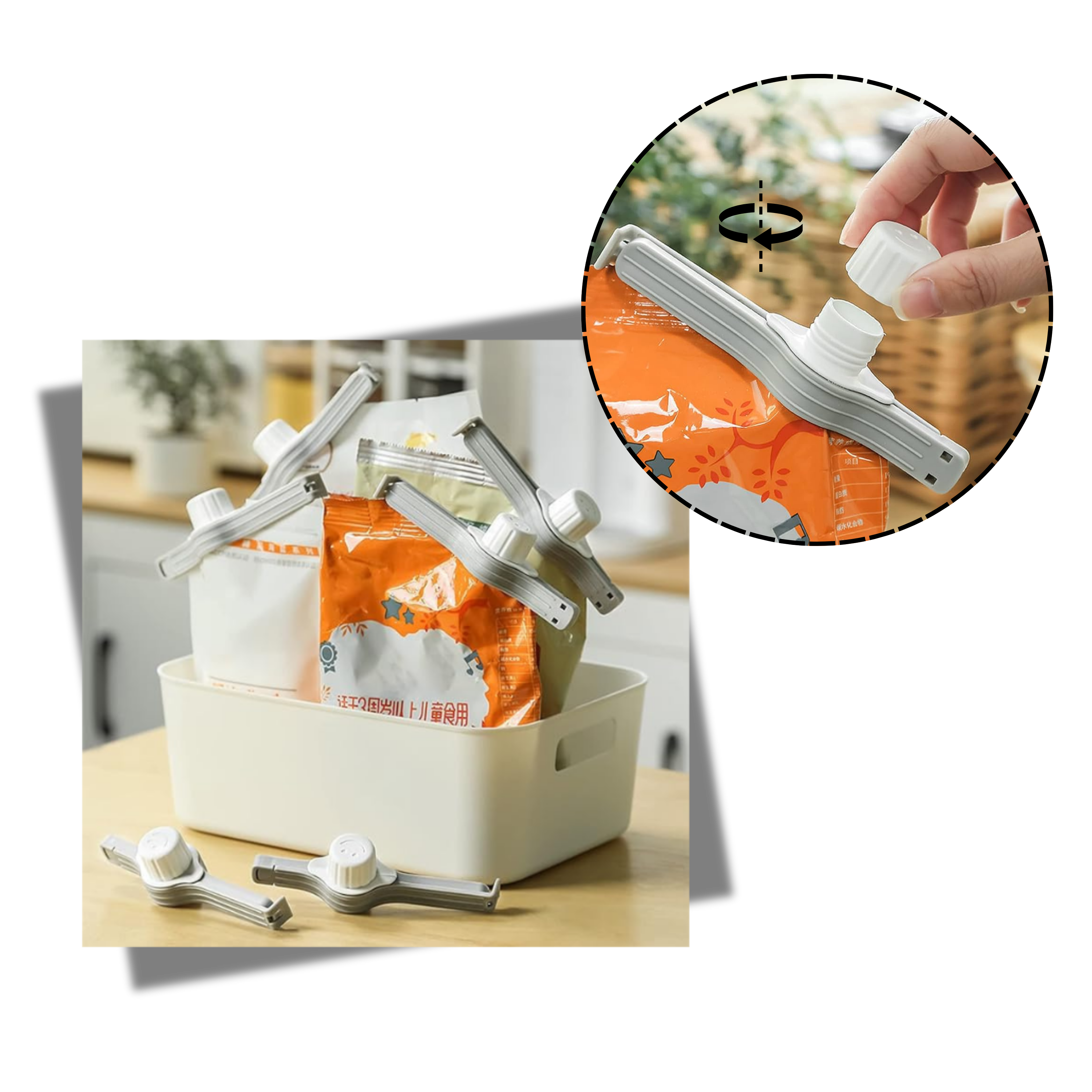 Lufttät klämma för snacks - Ozerty