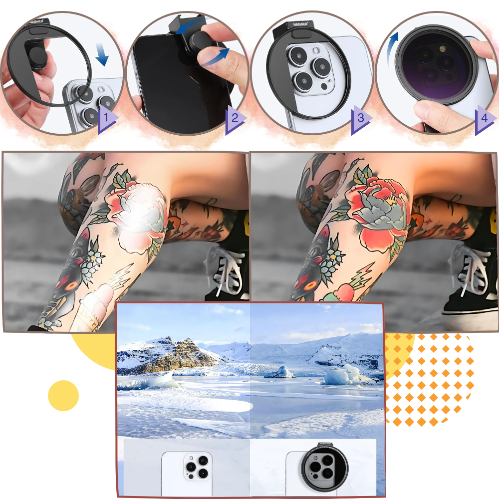 Läckagesäkert objektiv för telefonkamera - Ozerty