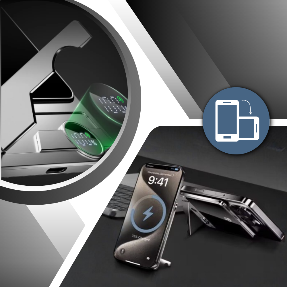 Tunn magnetisk Apple powerbank - Ozerty