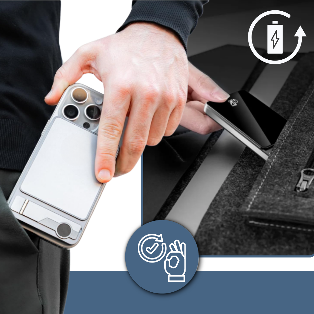Tunn magnetisk Apple powerbank - Ozerty