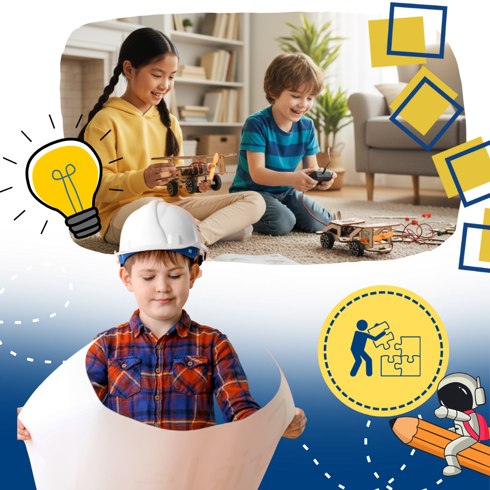 Monteringsbar vetenskapsleksak i trä - Ozerty