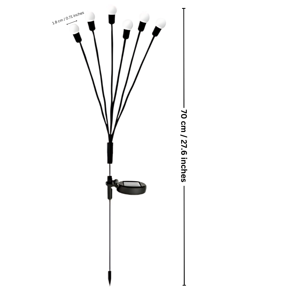 Automatisk Vattentät LED Solcellsbelysning För Utomhusbruk - Ozerty