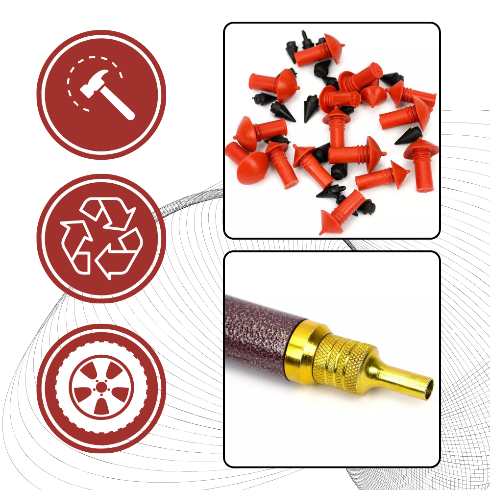 Automatisk universal reparation av punkterade däck - Ozerty