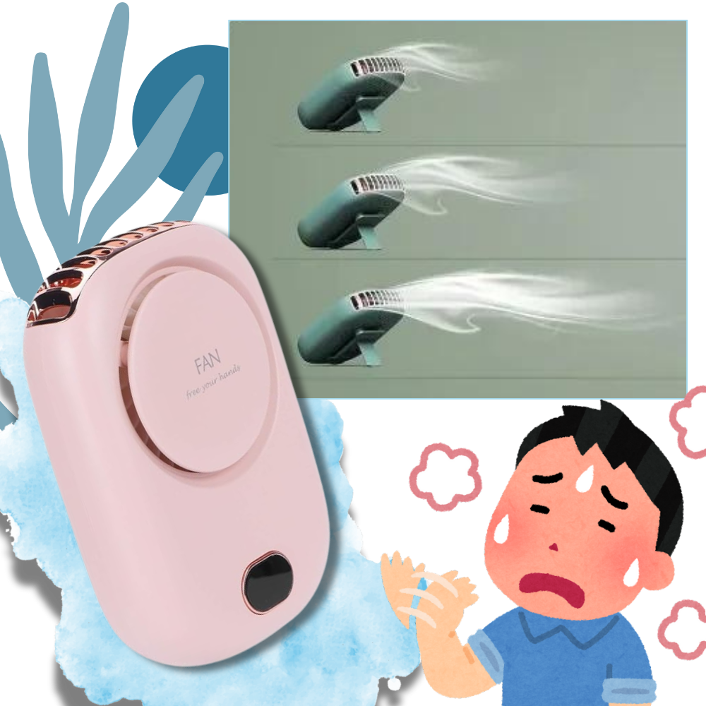 Bladlös justerbar bärbar nackfläkt - Ozerty