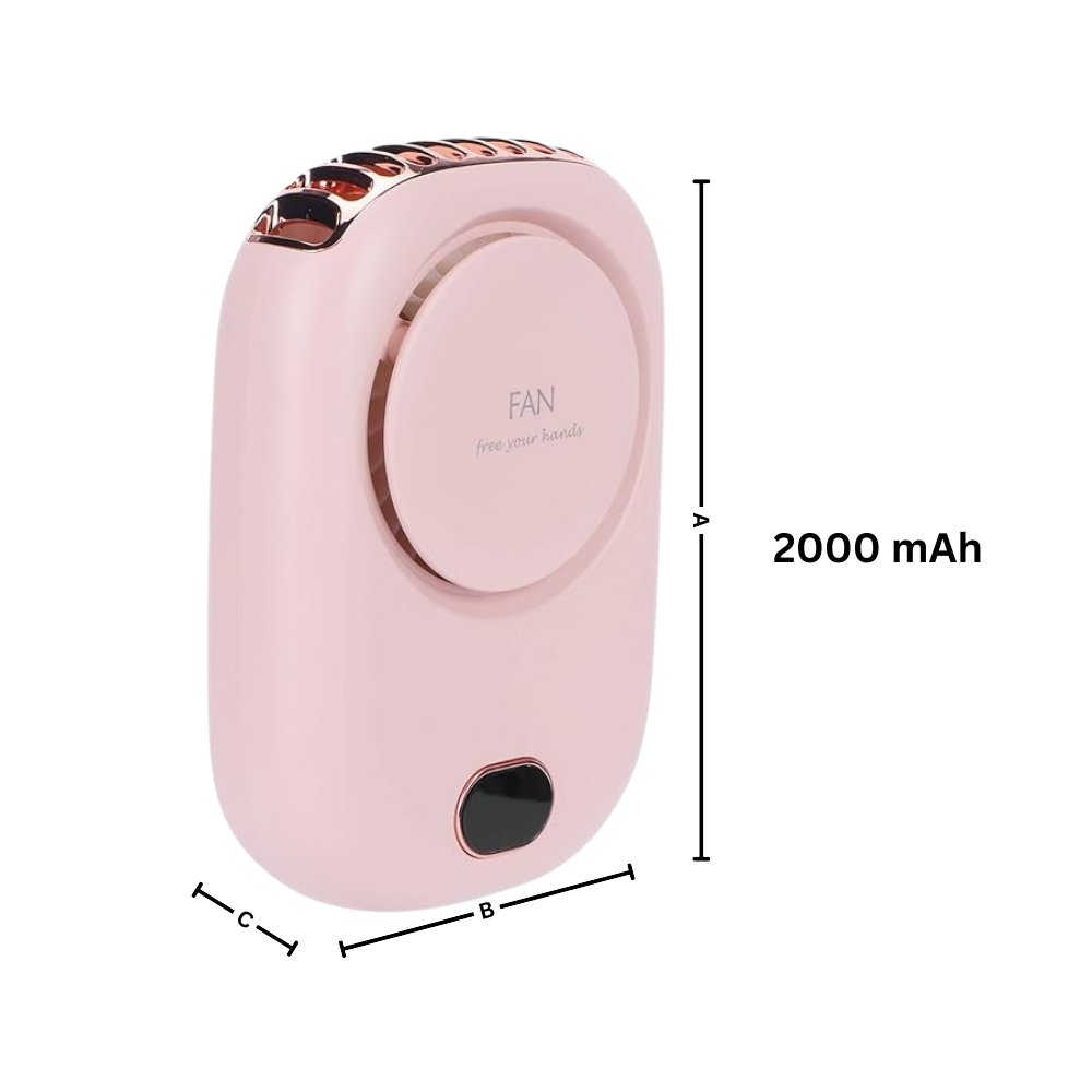 Bladlös justerbar bärbar nackfläkt - Ozerty