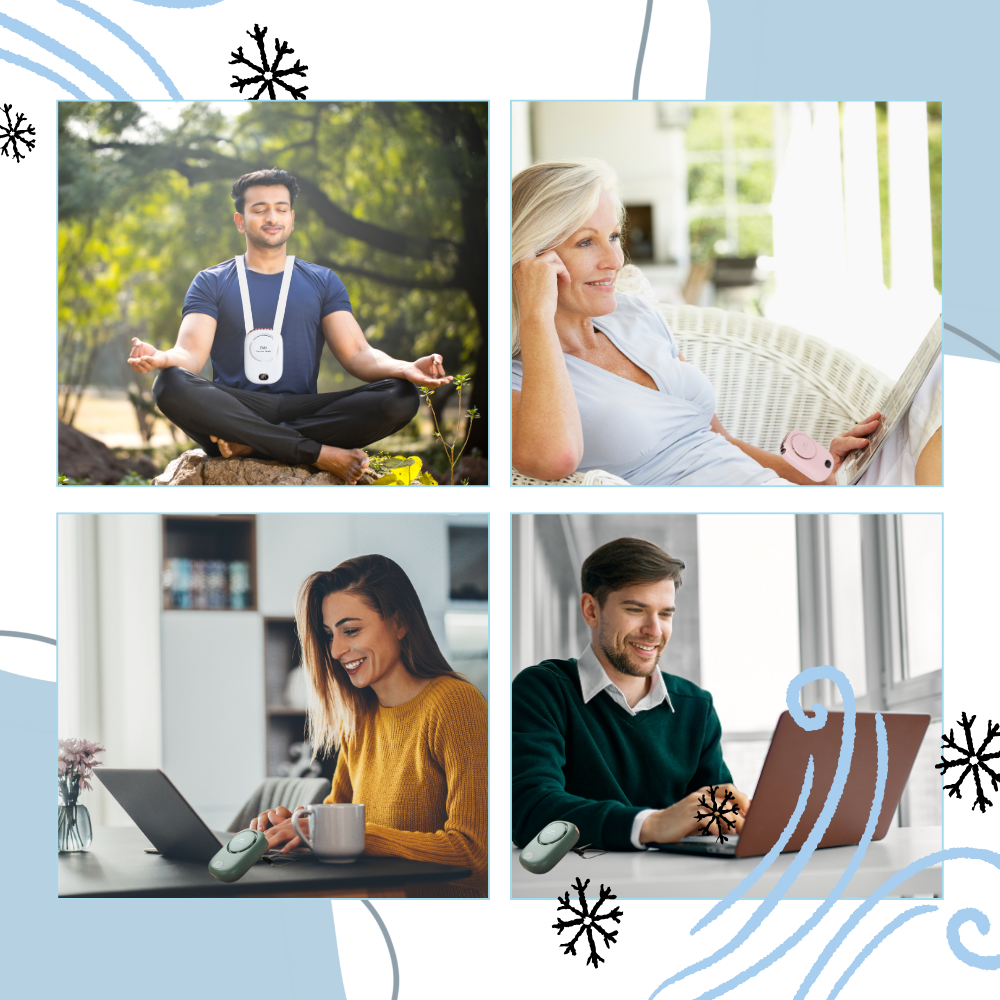 Bladlös justerbar bärbar nackfläkt - Ozerty