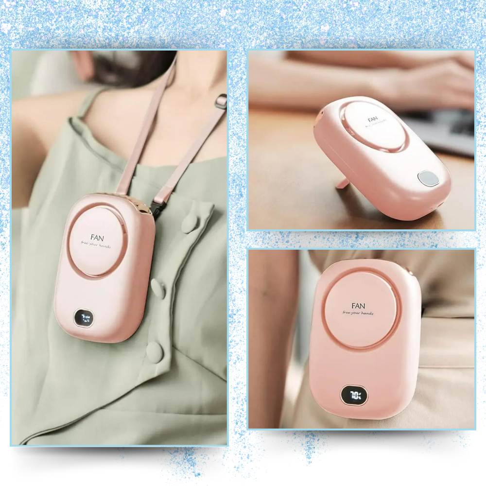 Bladlös justerbar bärbar nackfläkt - Ozerty