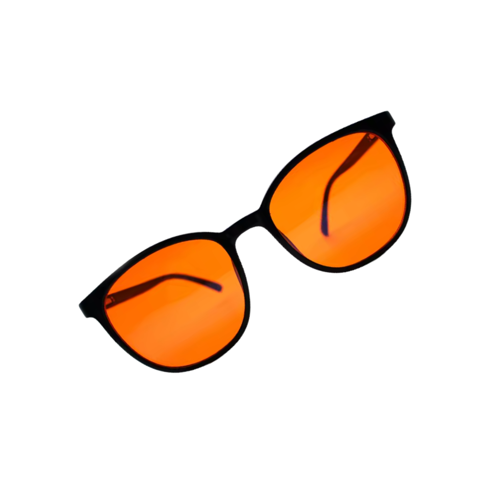 Röda glasögon med blåljusfilter -Orange - Ozerty