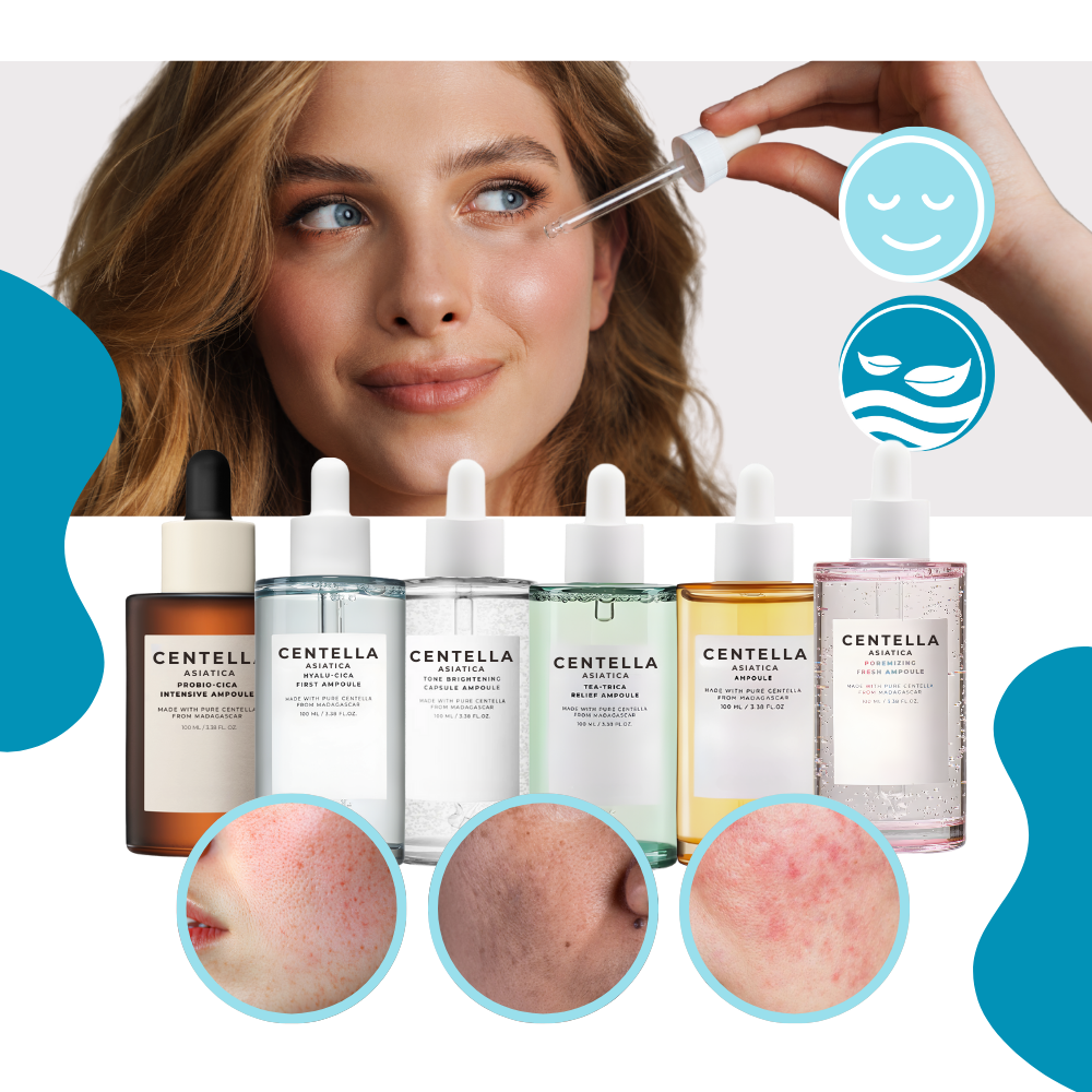 Hudvårdsserie med Centellaserum - Ozerty