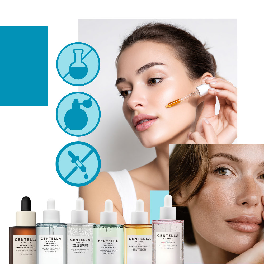 Hudvårdsserie med Centellaserum - Ozerty