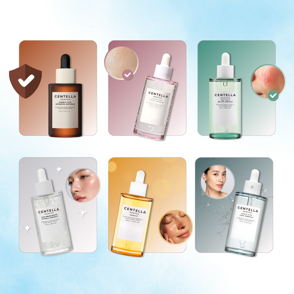 Hudvårdsserie med Centellaserum - Ozerty