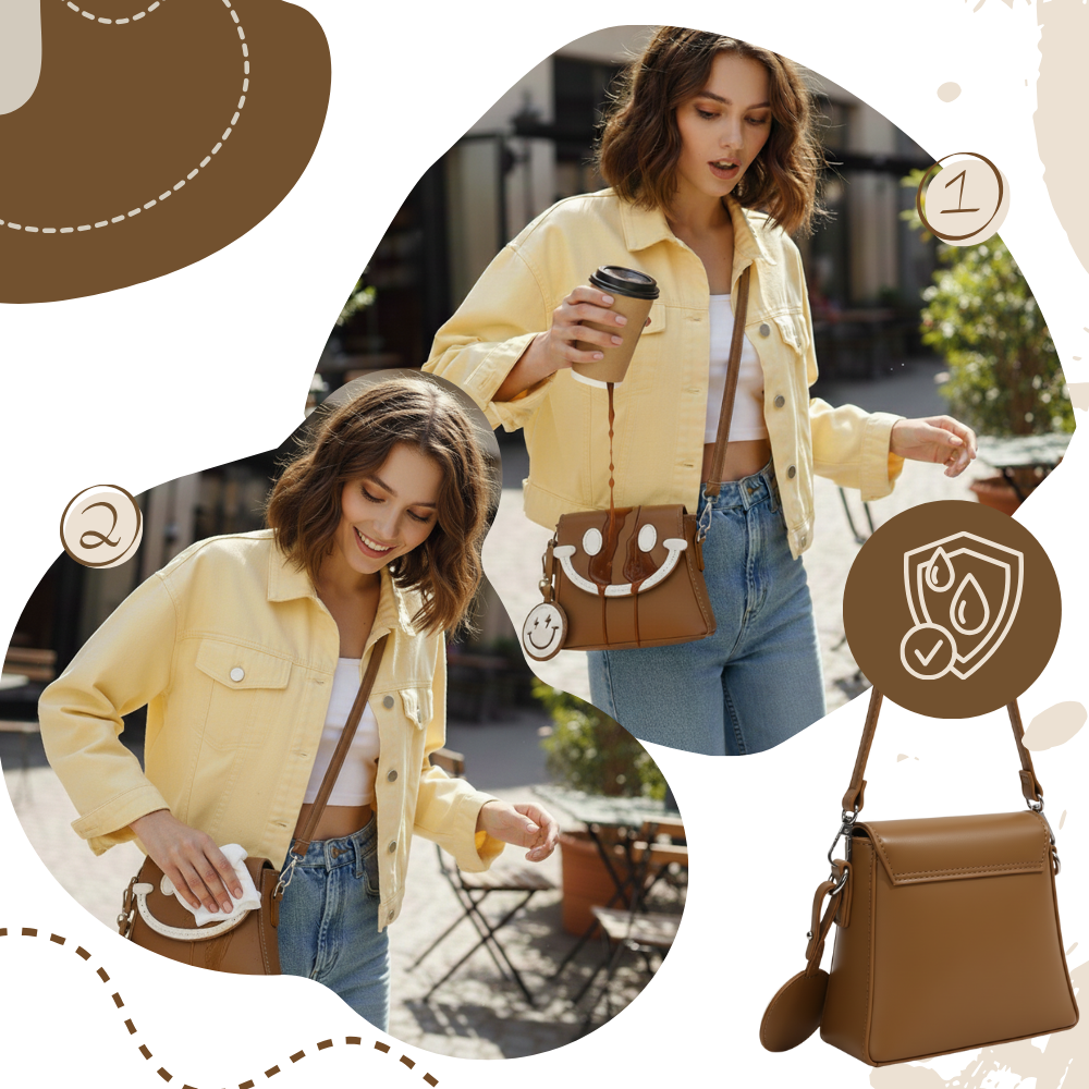 Axelremsväska med ett leende - Ozerty