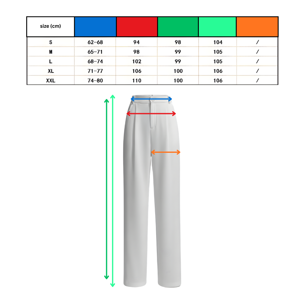 Chic Composure byxor med vida ben - Ozerty