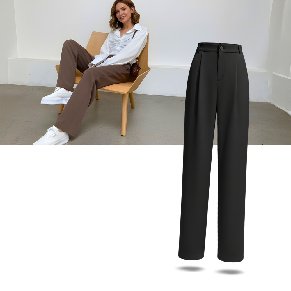 Chic Composure byxor med vida ben - Ozerty