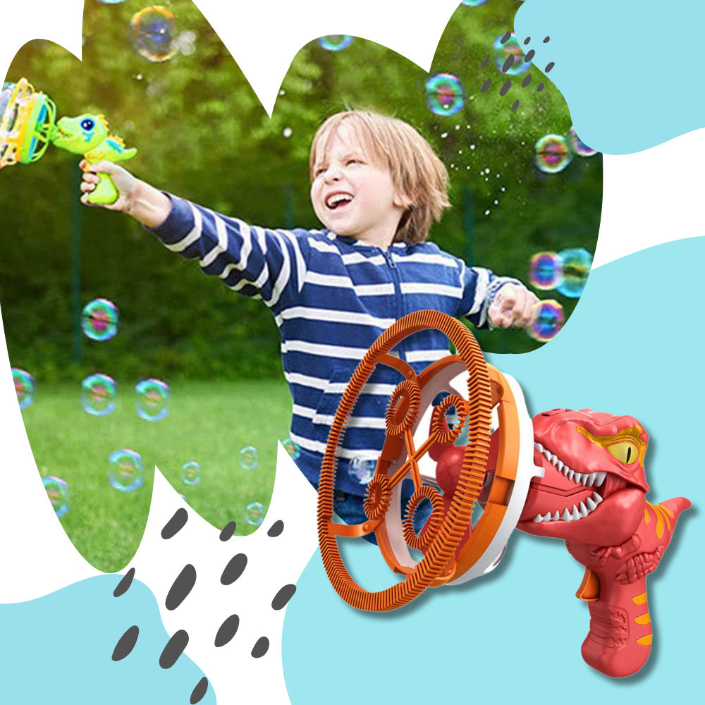 Färgstark dinosaurie bubbelmaskin - Ozerty