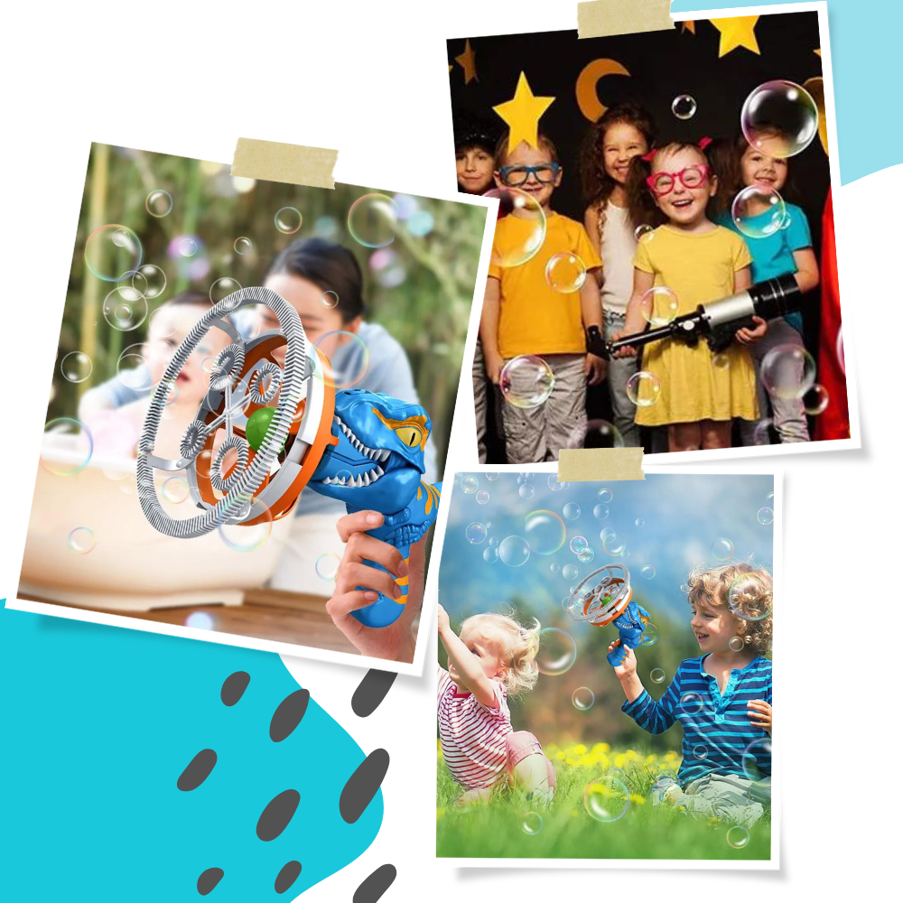 Färgstark dinosaurie bubbelmaskin - Ozerty