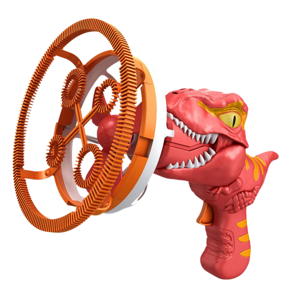 Färgstark dinosaurie bubbelmaskin -Röd - Ozerty