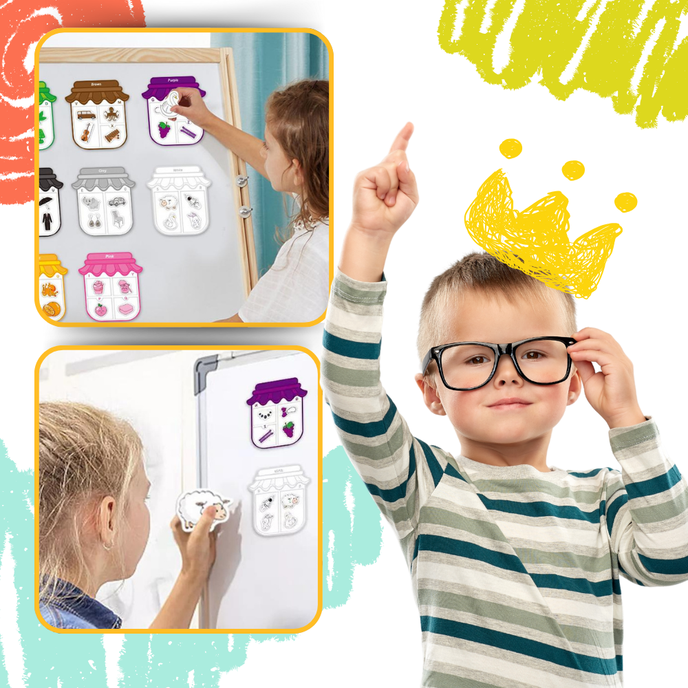 Färgglada pedagogiska magneter - Ozerty