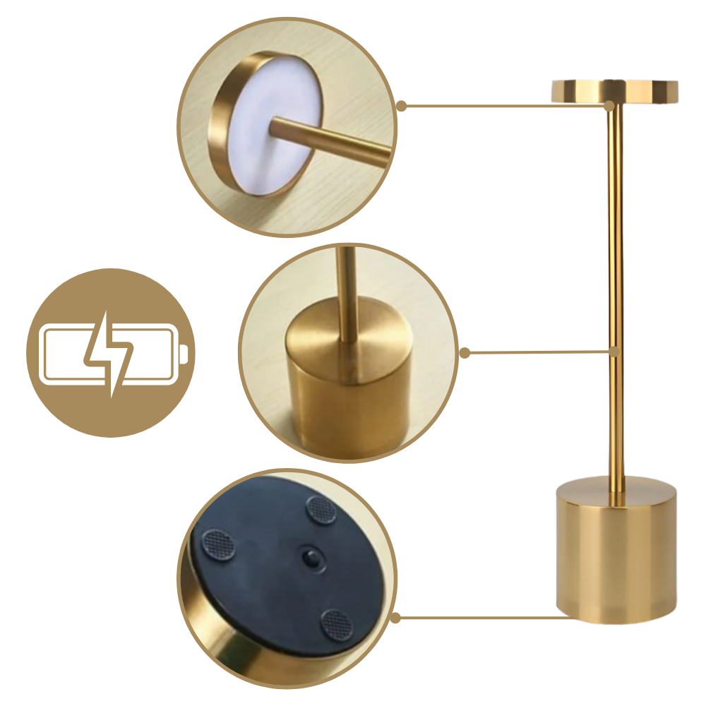 Sladdlös uppladdningsbar bordslampa - Ozerty