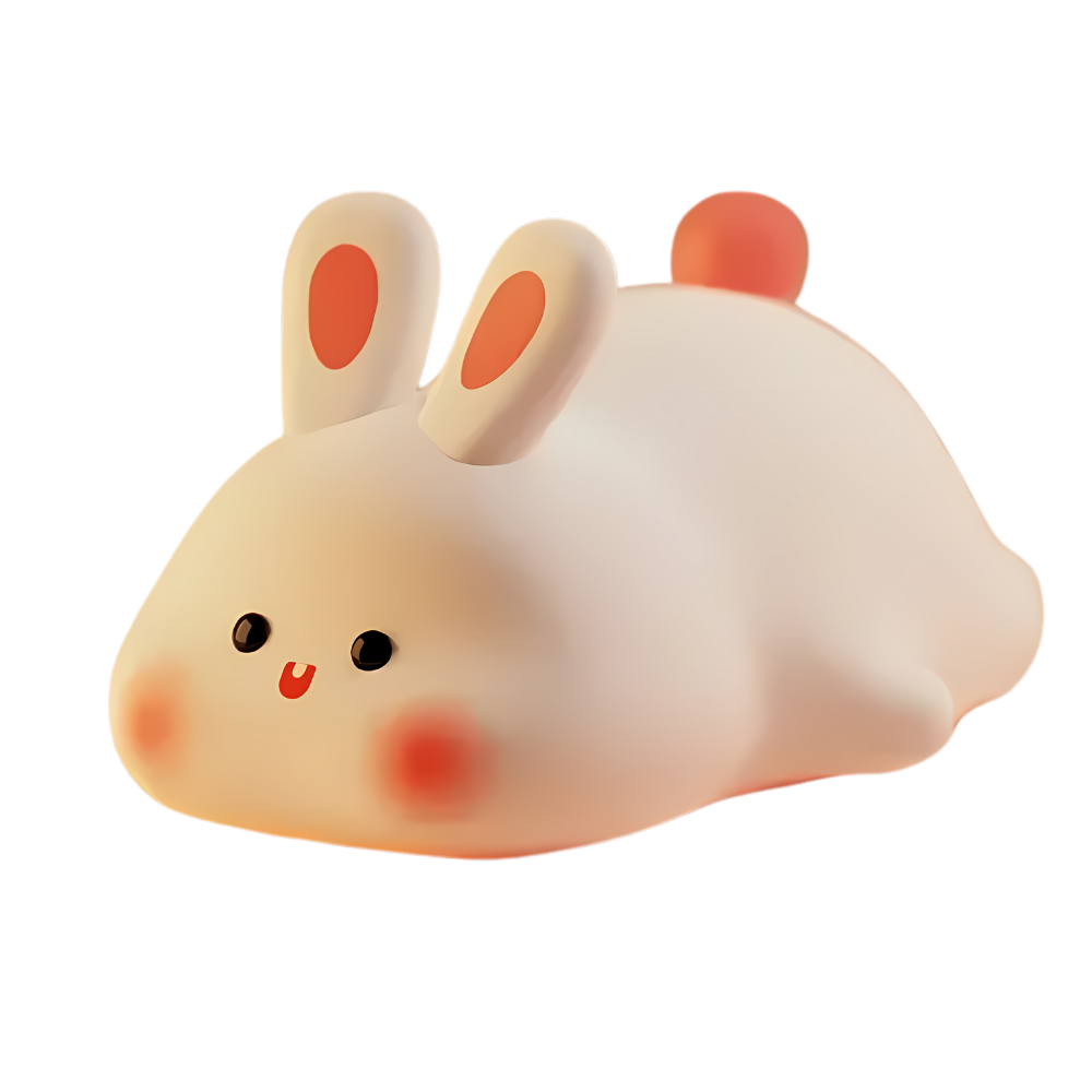 Nattlampa med mysig och söt kanin - Ozerty