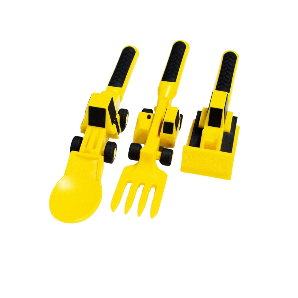 Kreativt och konstruktivt set med tallrik och bestick -Gaffel-set - Ozerty