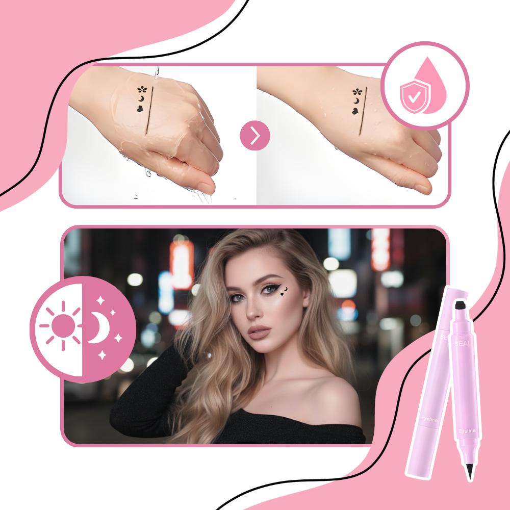 Kreativ dubbelsidig ögonlinerstämpel - Ozerty