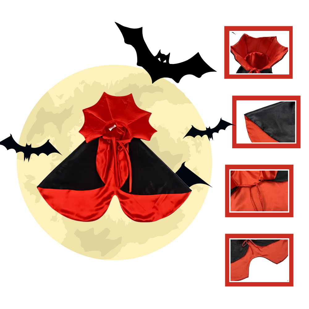 Söt Dracula Halloweendräkt för Husdjur - Ozerty