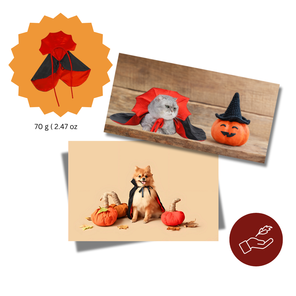 Söt Dracula Halloweendräkt för Husdjur - Ozerty