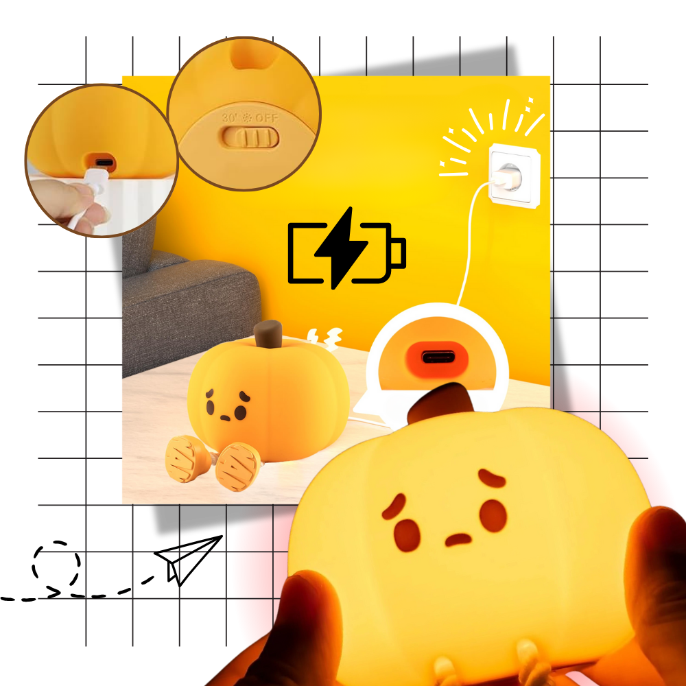 Söt och Sorgsen Pumpanattlampa - Ozerty