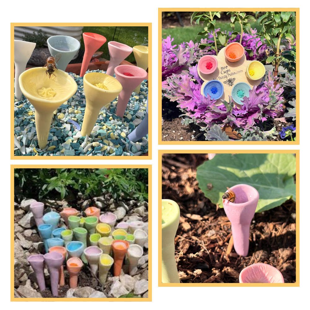 Diskret UV-reaktiv vattenskål för bin - Ozerty