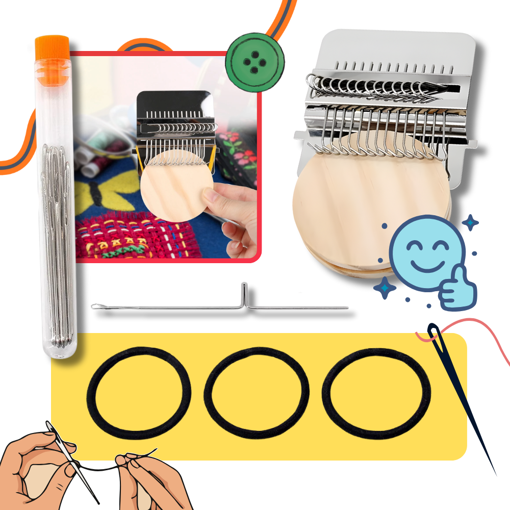 DIY-vävstol för tygreparation - Ozerty