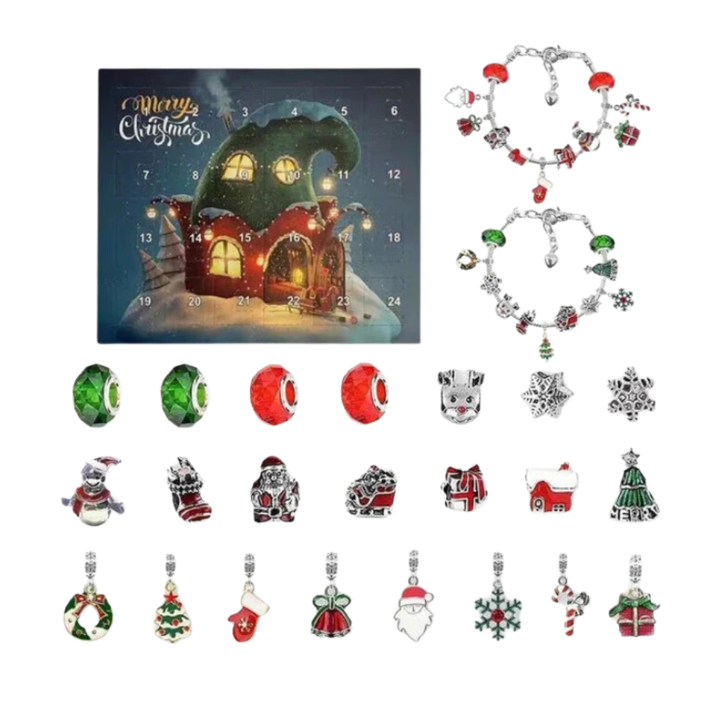 DIY Smycken Adventskalender -Smurfarnas hus - Ozerty