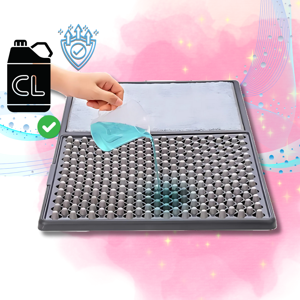 Dörrmatta med dubbla rengöringszoner för sanering - Ozerty