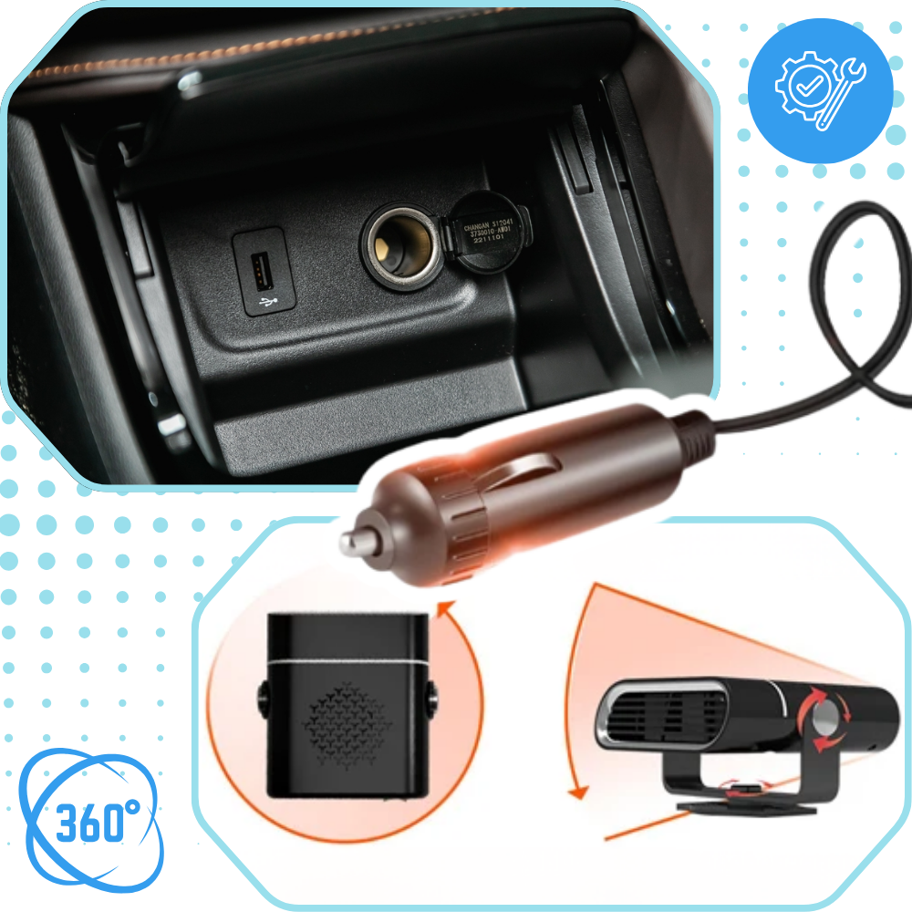 Dubbelsidig bärbar bilavfrostare - Ozerty