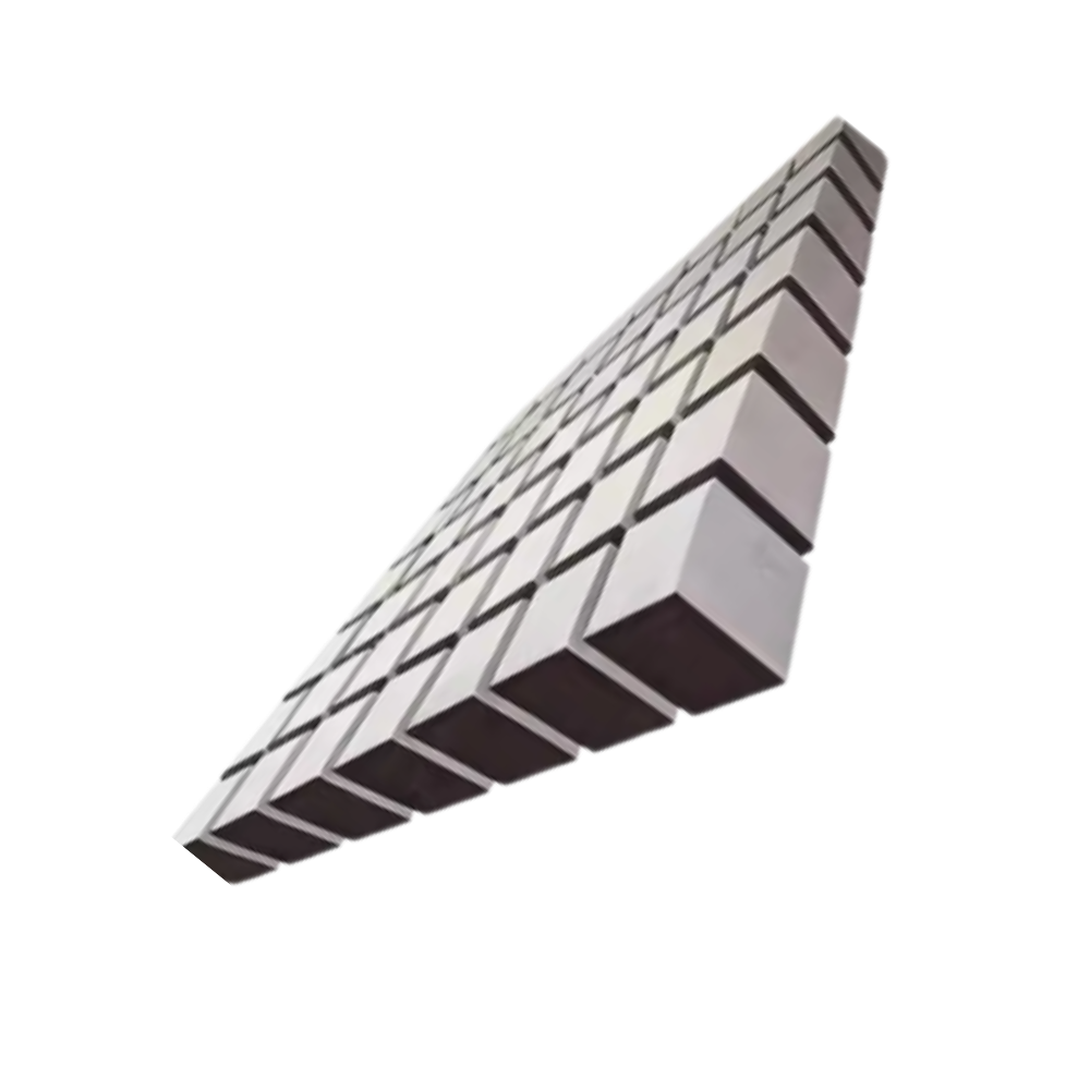 Easy Stick 3D-illusion väggdekal -Oändligt rutnät - Ozerty