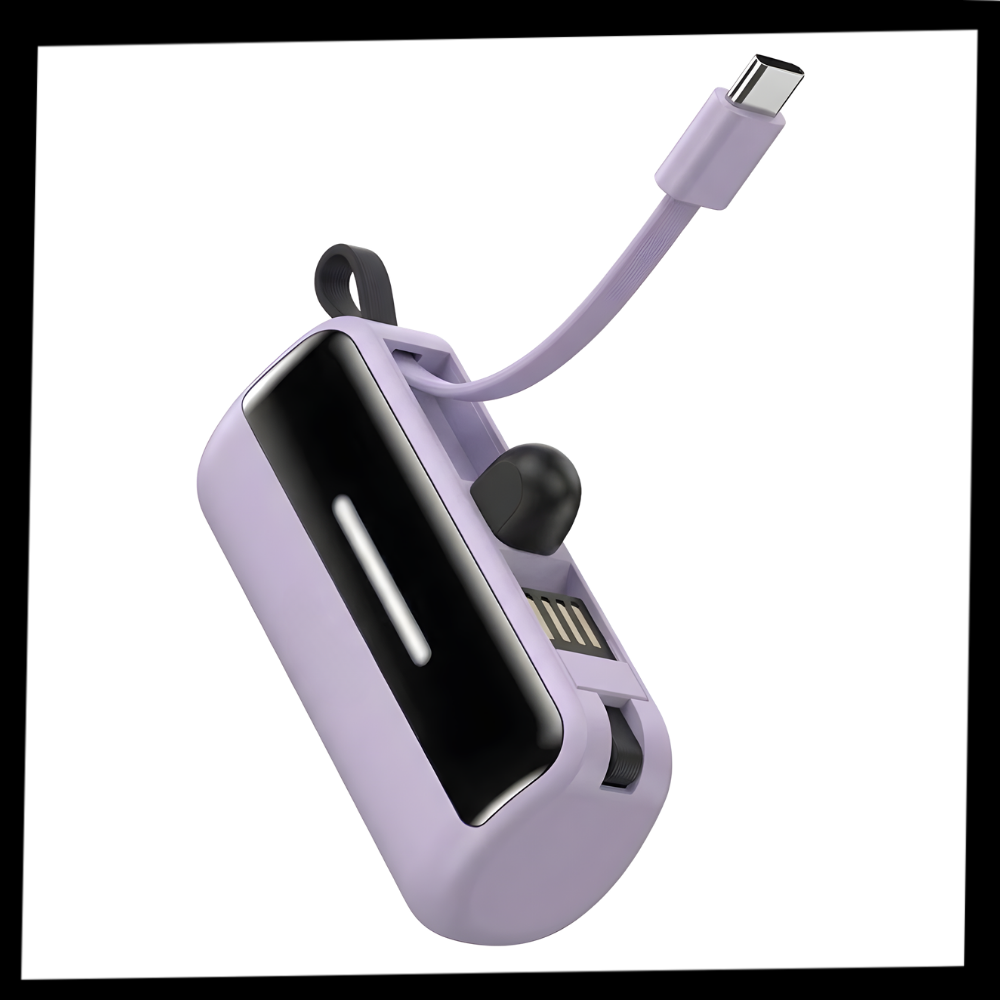 Effektiv och pålitlig mini-powerbank med stativ - Ozerty