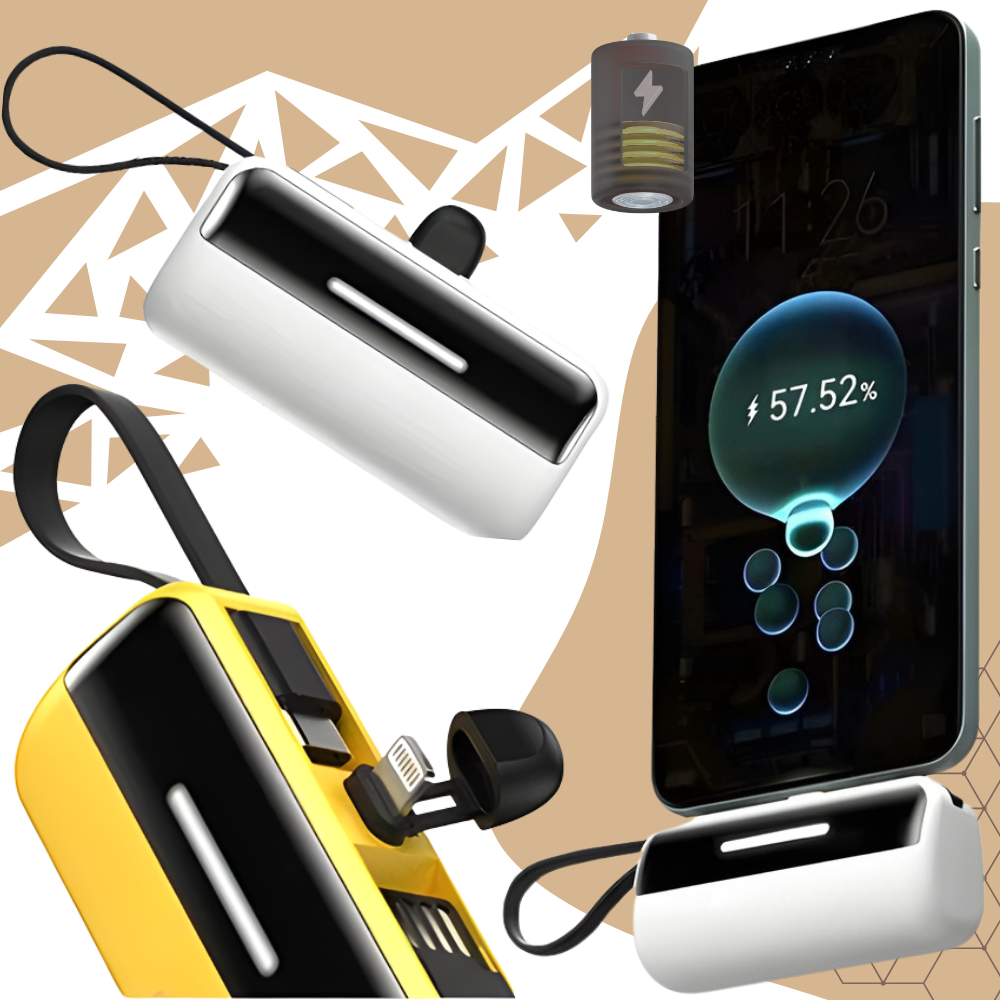 Effektiv och pålitlig mini-powerbank med stativ - Ozerty